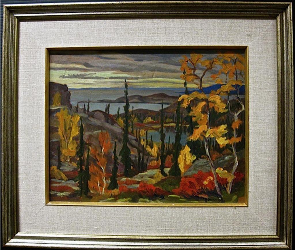 Maurice Hall Haycock (1900-1988) - Dunpley? Lake,  Spr,1950 (With A.Y. Jackson)