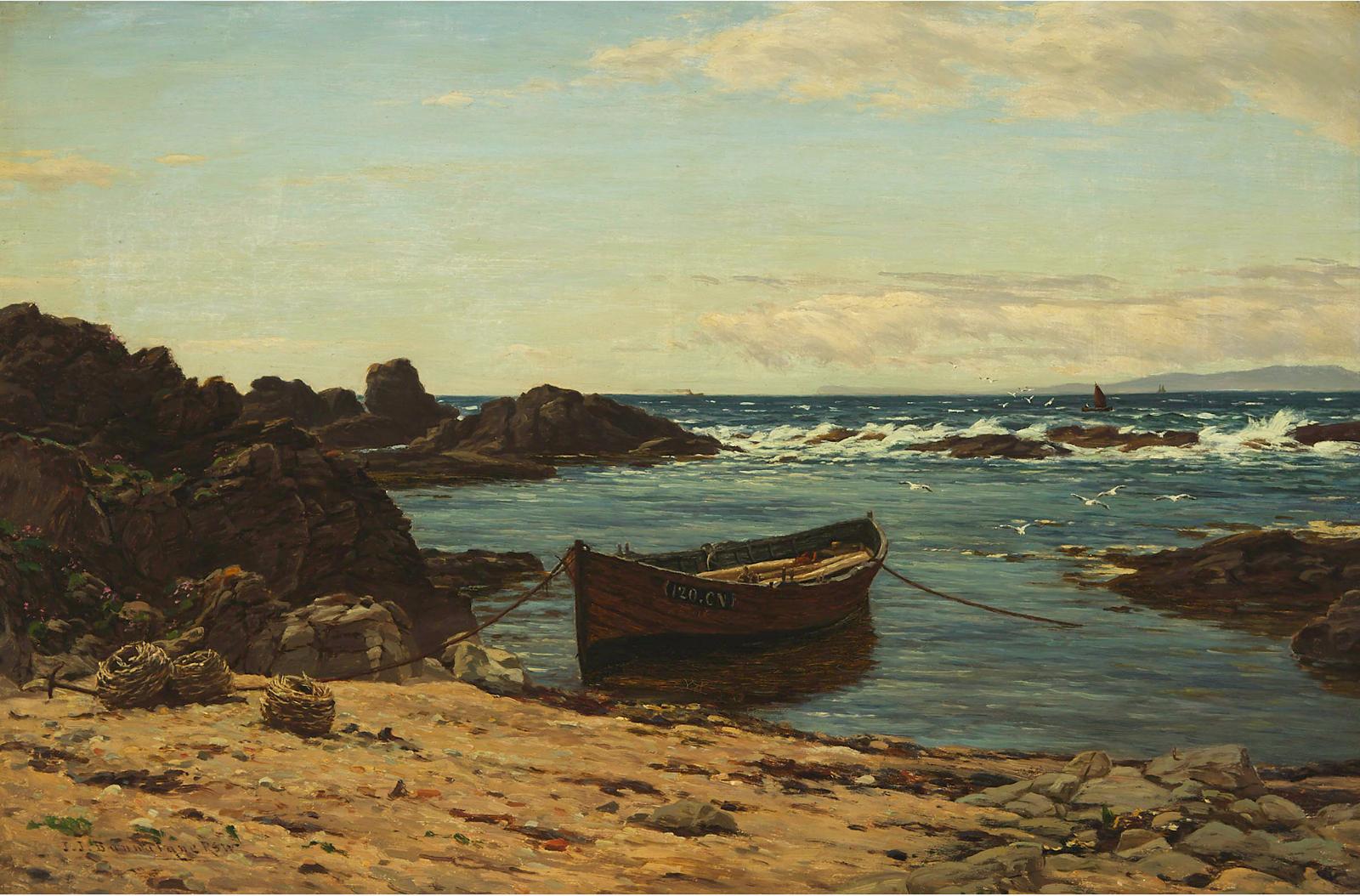 John James Bannatyne (1836-1911) - In Shelter- West Kintyre