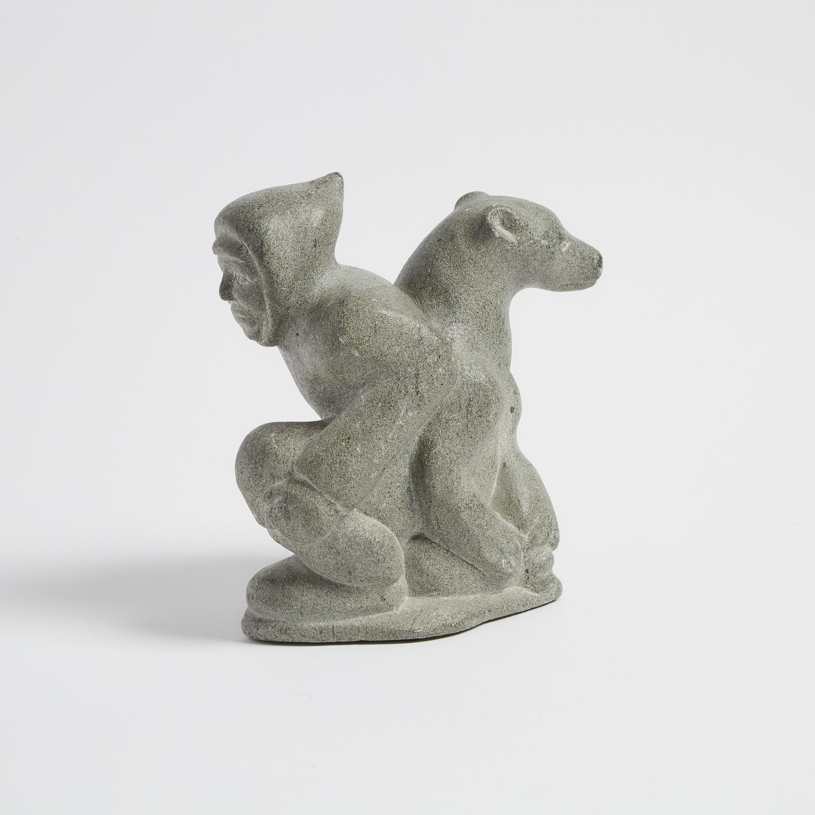Lukassie Tukalak (1947-2003) - Man With Bear