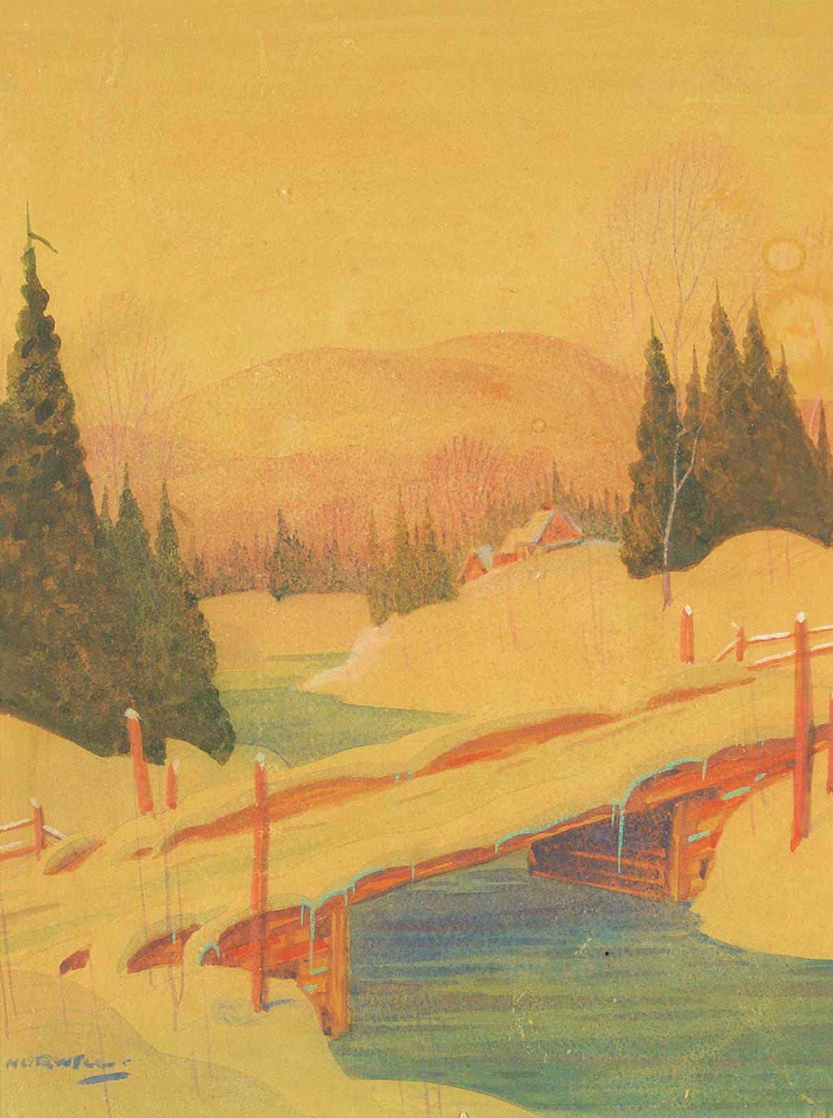 Graham Norble Norwell (1901-1967) - Untitled - Winter's Eve