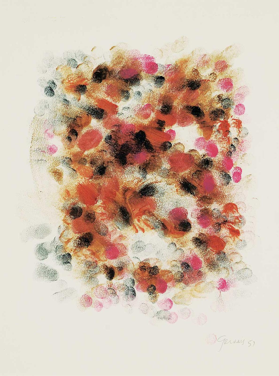Lise Gervais (1933-1998) - Untitled - Abstract Composition
