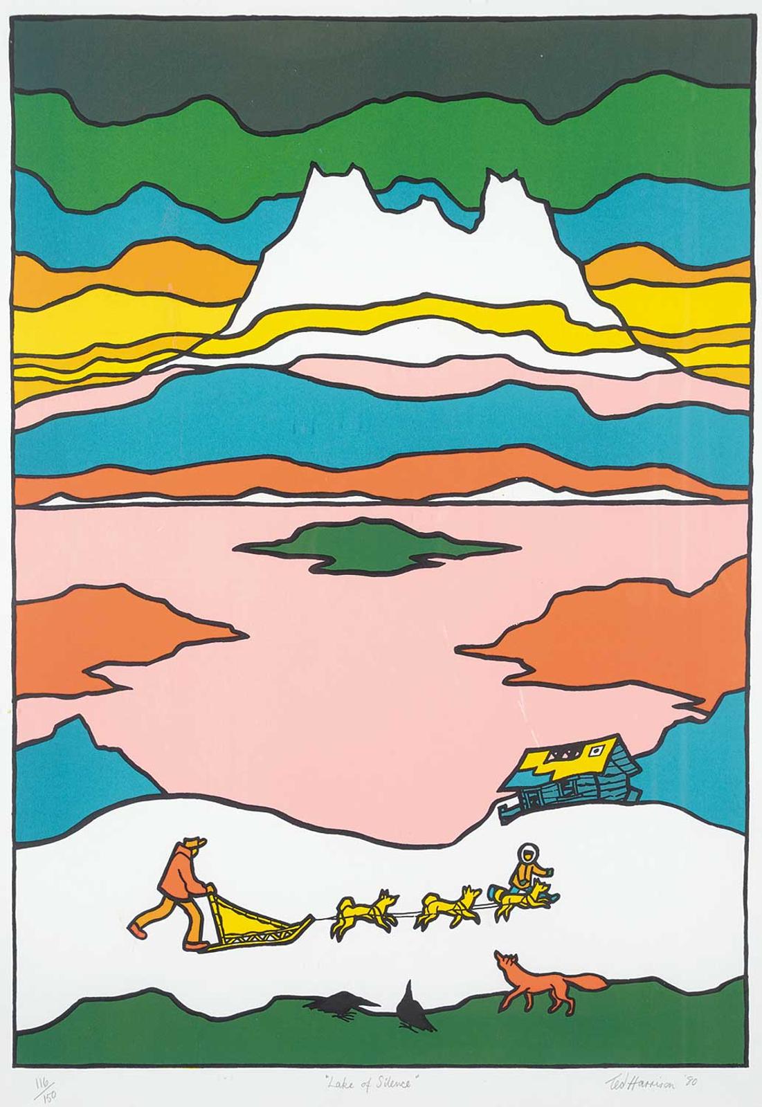 Ted Harrison (1926-2015) - Lake of Silence #116/150