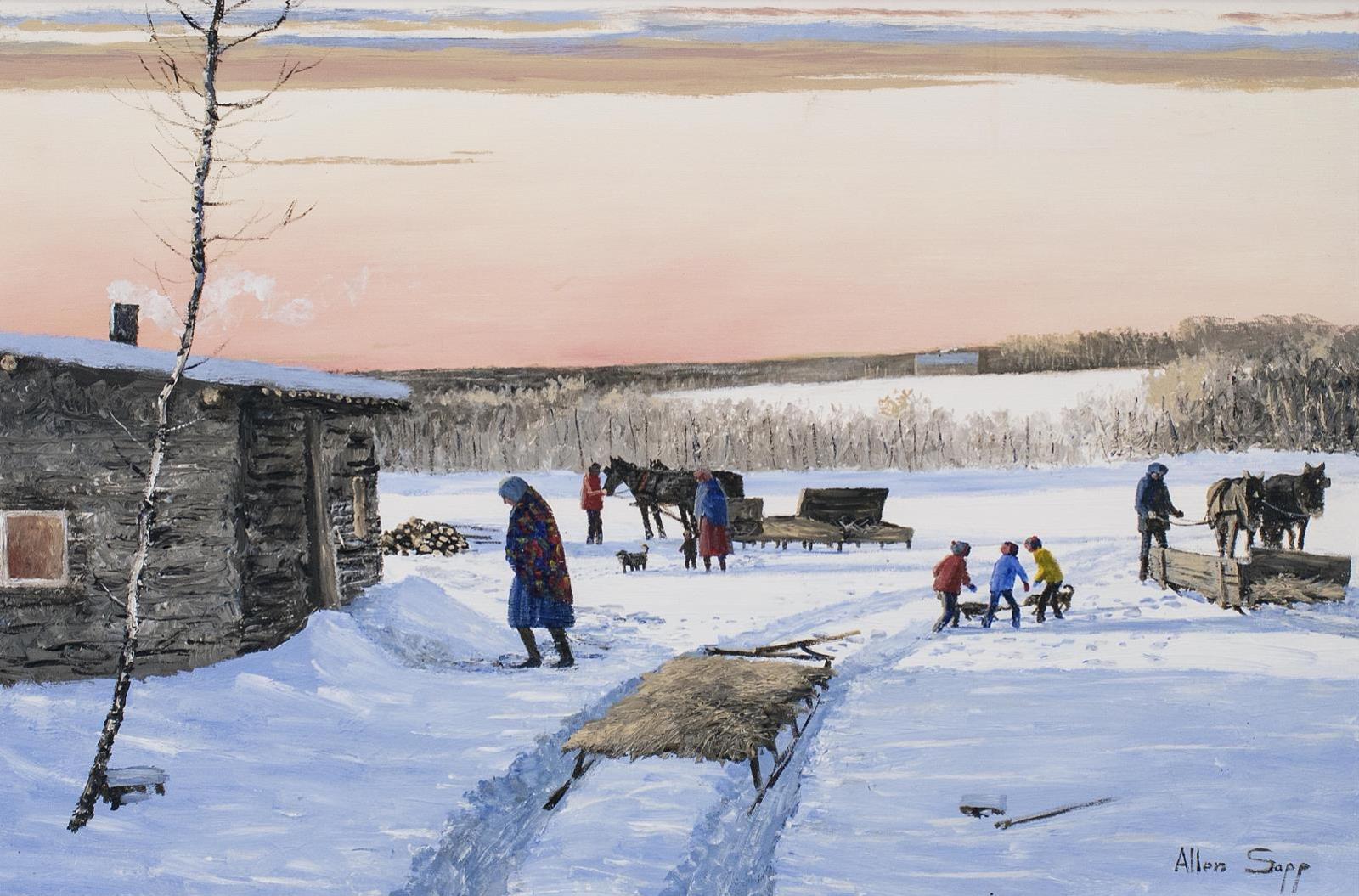 Allen Fredrick Sapp (1929-2015) - Theyve All Come To Visit; 1986