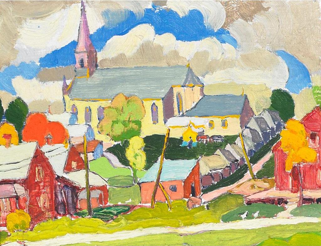 Randolph Stanley Hewton (1888-1960) - View Into Town