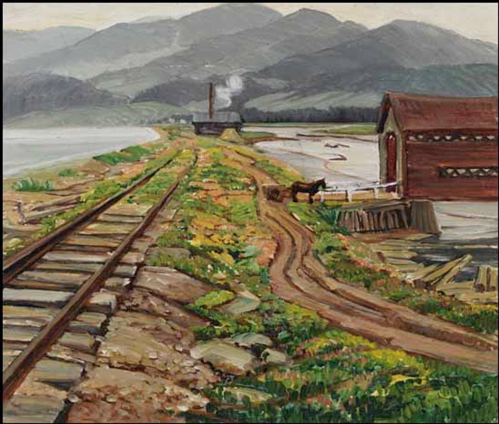 Doris Jean McCarthy (1910-2010) - The Covered Bridge at Corner of the Beach, PQ