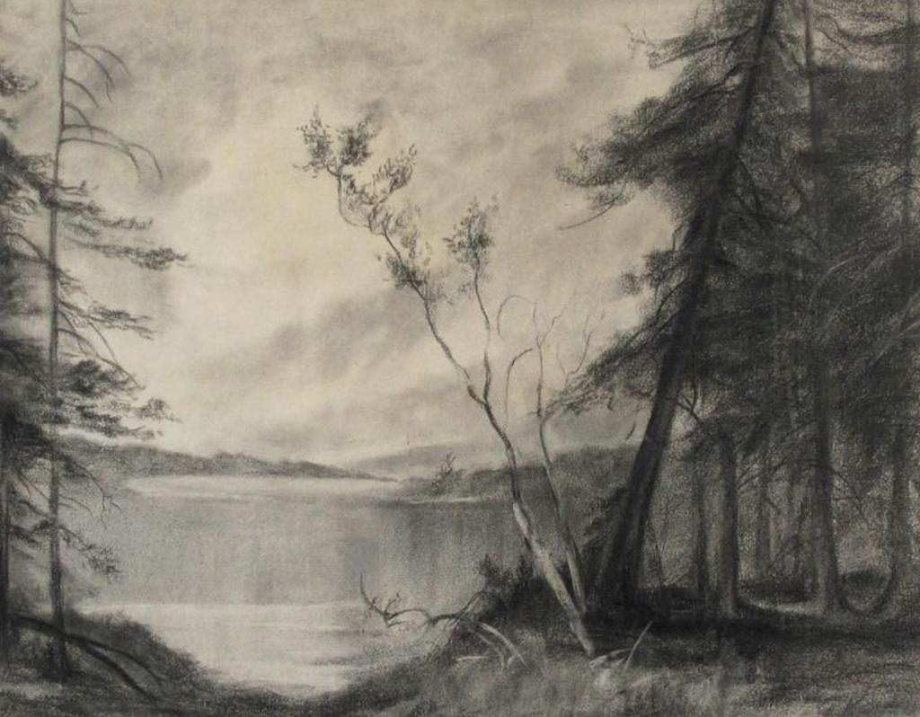 Augustus Frederick Lafosse (Gus) Kenderdine (1870-1947) - A View Of The Lake Through The Trees