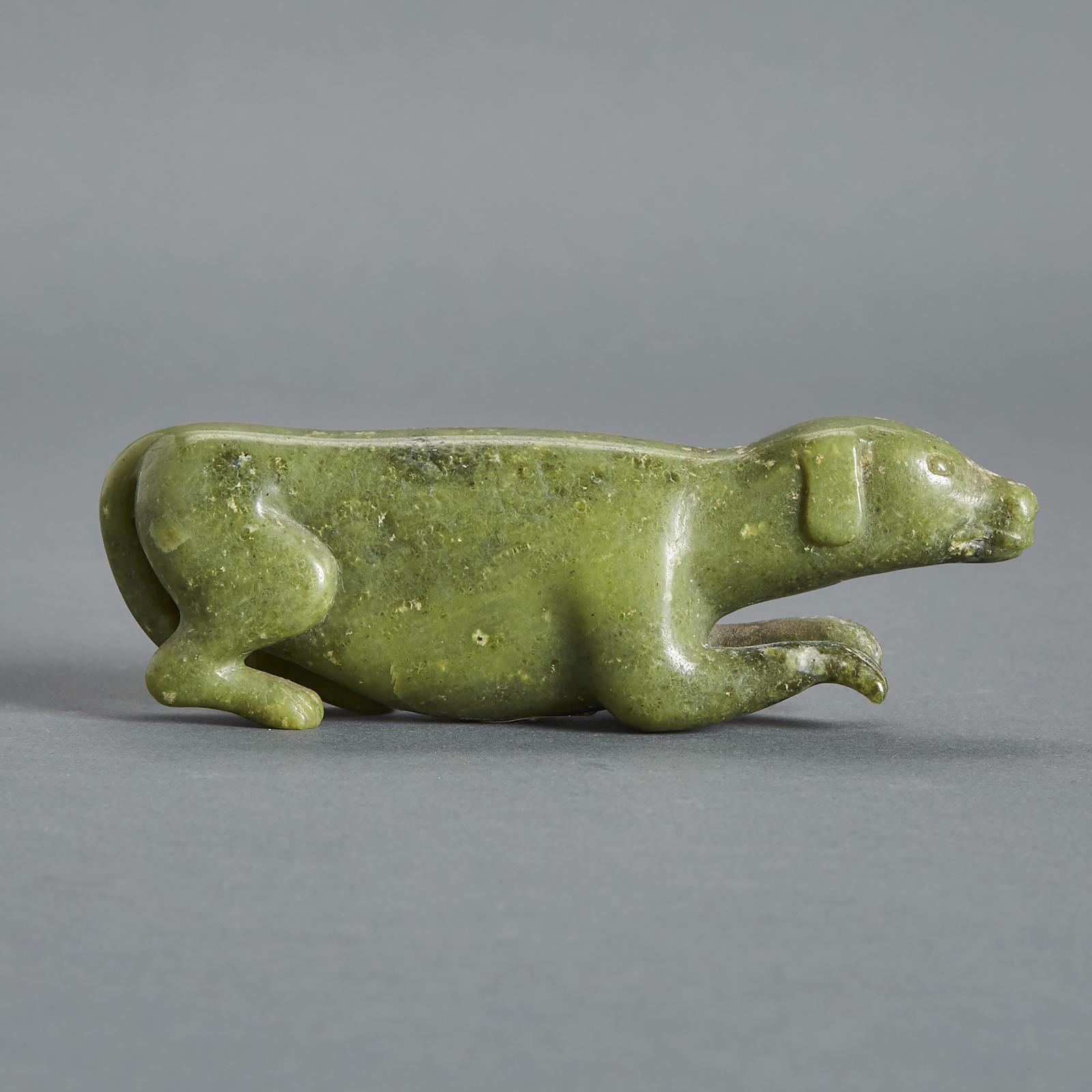 Audla Pee (1920-2002) - Crouching Dog