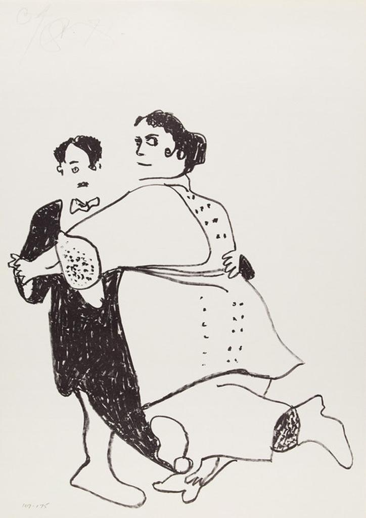 Harold Barling Town (1924-1990) - Charlie Chaplin and Marie Dressler