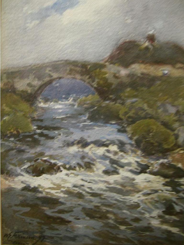 William Edwin Atkinson (1862-1926) - Devon Cottage By Stream