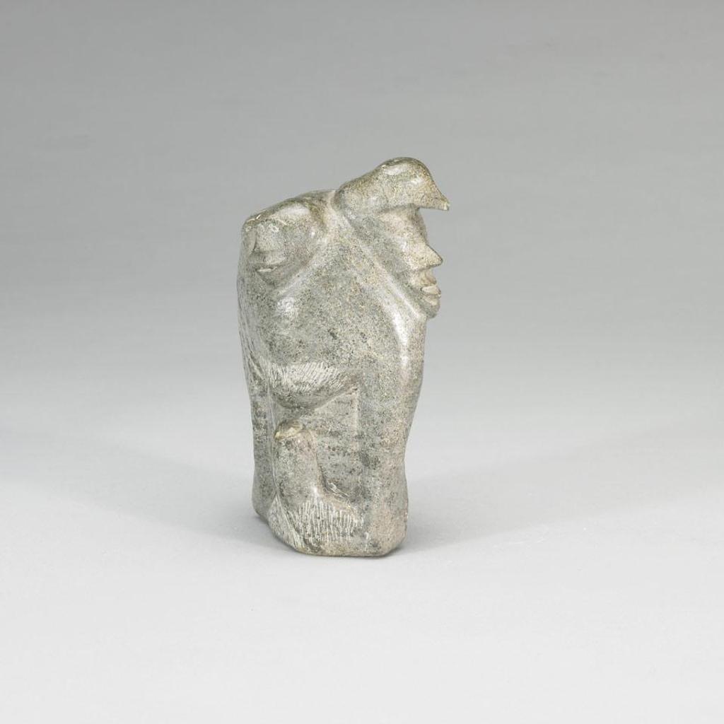 Johnny Katutuk (1946) - Sculpture Of Faces And Animals