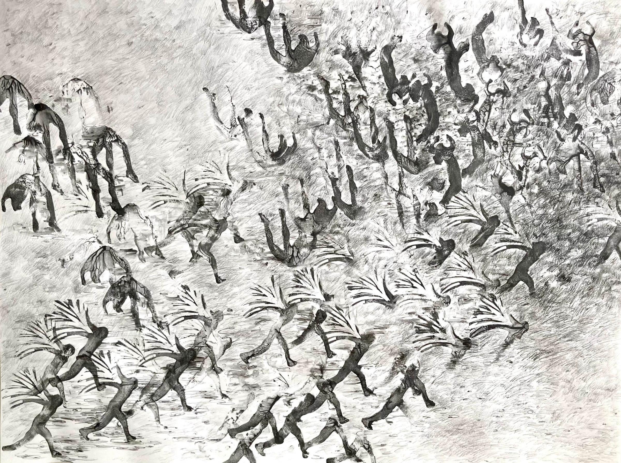 Leila Zelli - Femmes-oiseaux (De la série/From the series « Saut »), 2024