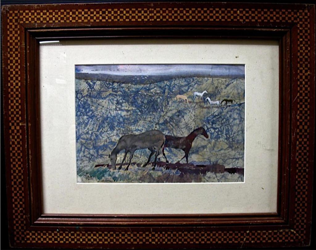 Zhao Yao Bei - Grazing Horses