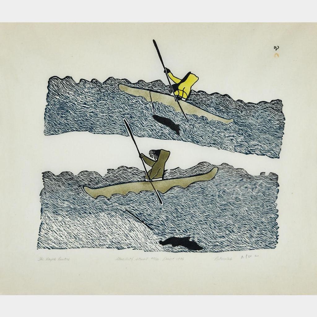 Pitseolak Ashoona (1904-1983) - The Kayak Hunter