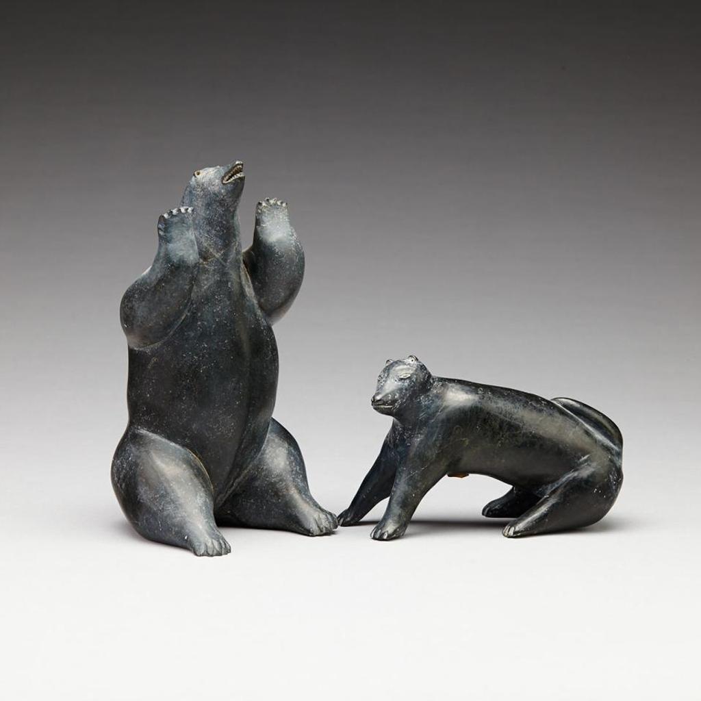 Noah Nowrakudluk (1916) - Polar Bear And Dog