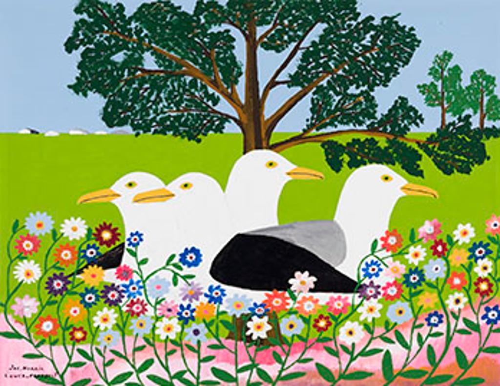 Joseph (Joe) Norris (1925-1996) - Seagulls and Flowers