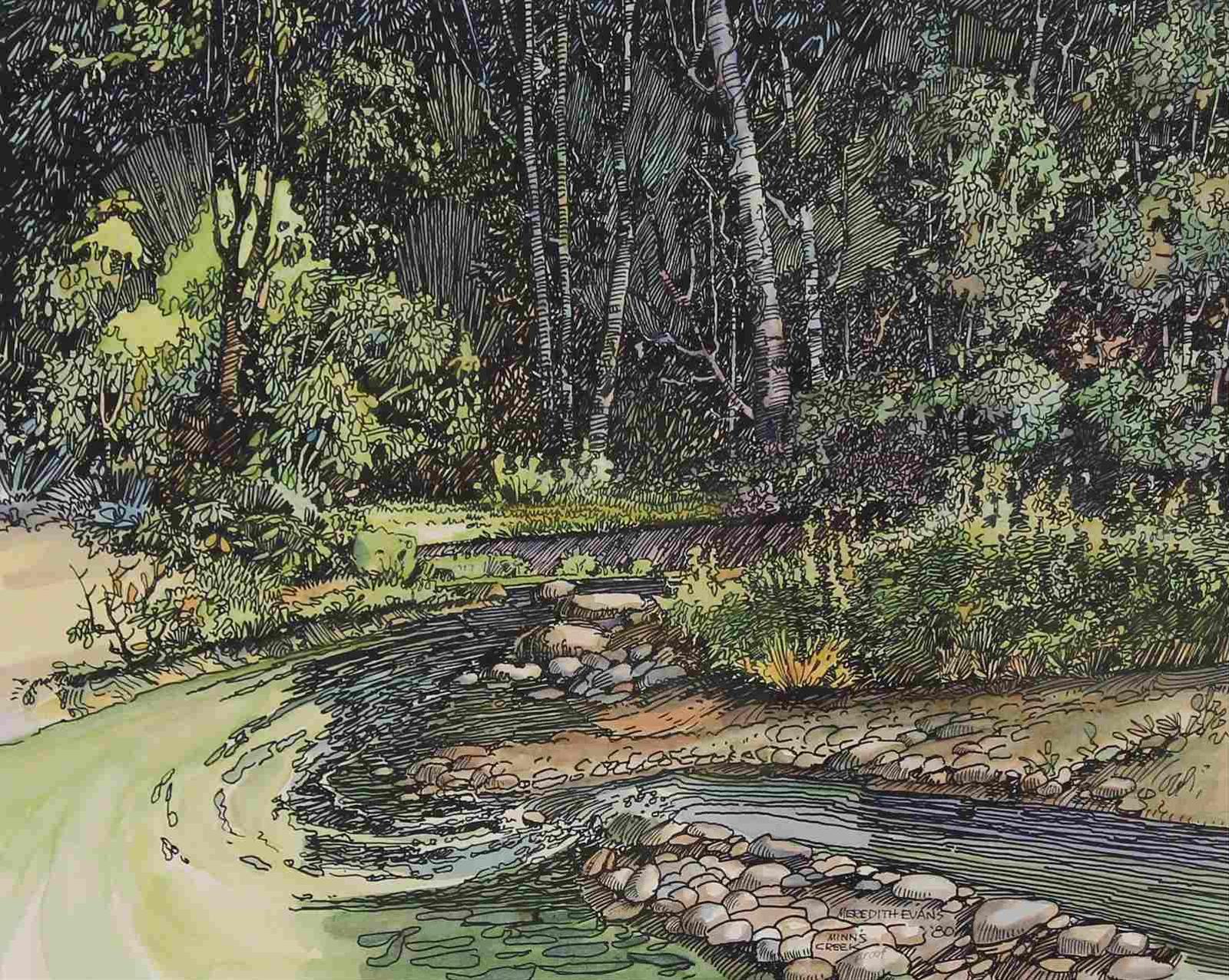 Meredith Evans (1919-1996) - Minns Creek, ed. proof