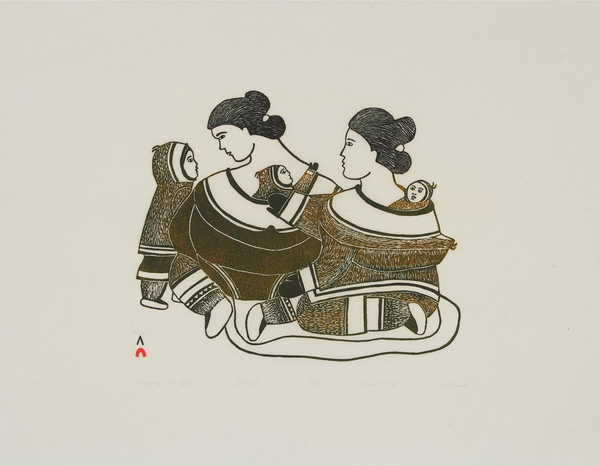 Pitaloosie Saila (1942-2021) - Stopping To Rest