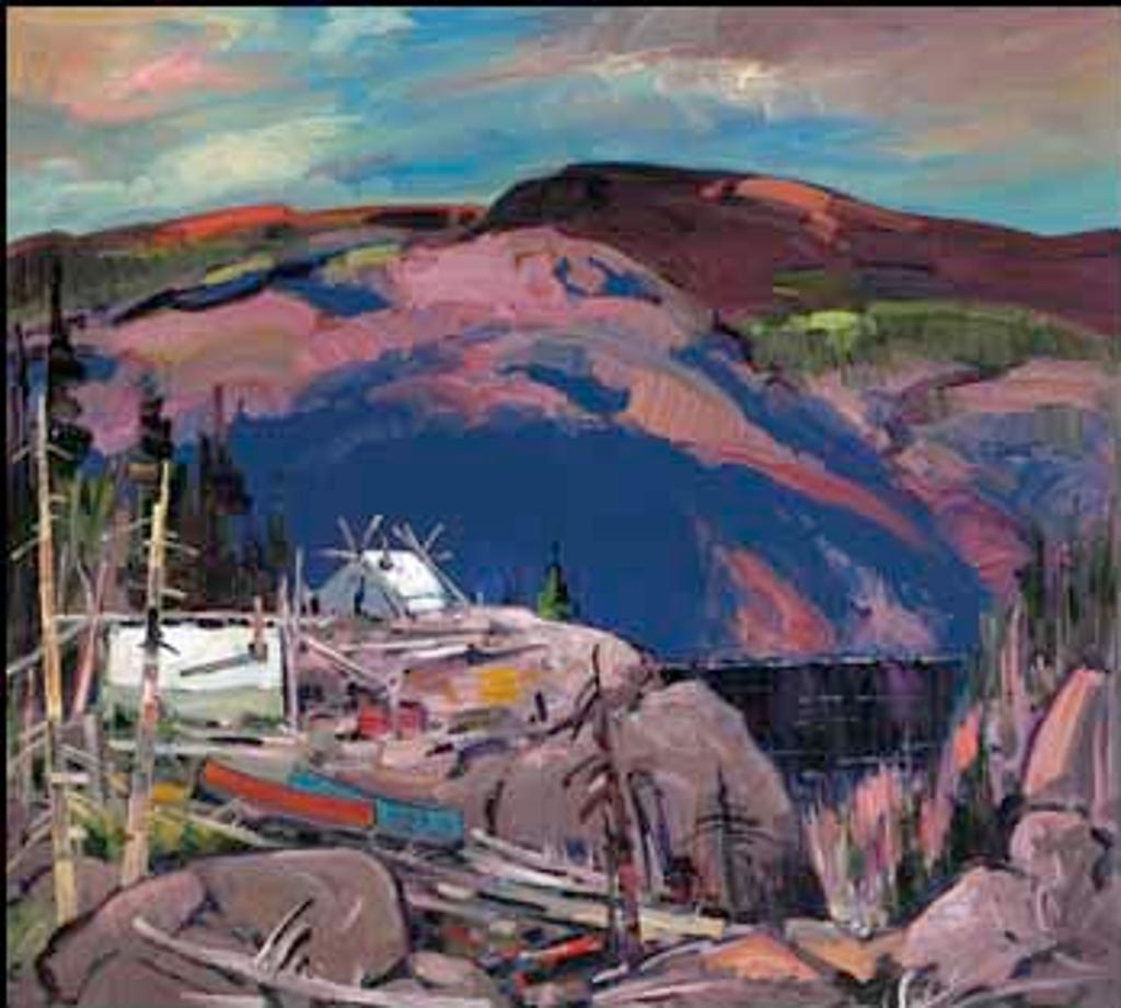 Bruno Cote (1940-2010) - Campement, Rivière Manicouagan
