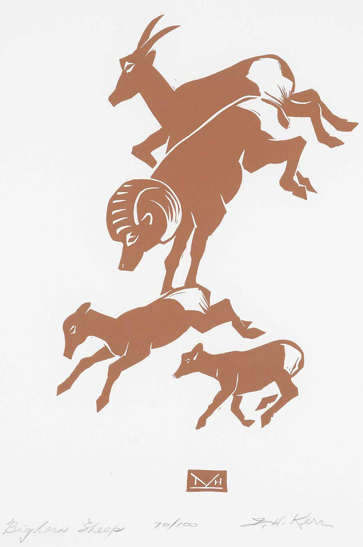 Illingworth Holey (Buck) Kerr (1905-1989) - Bighorn Sheep #70/100