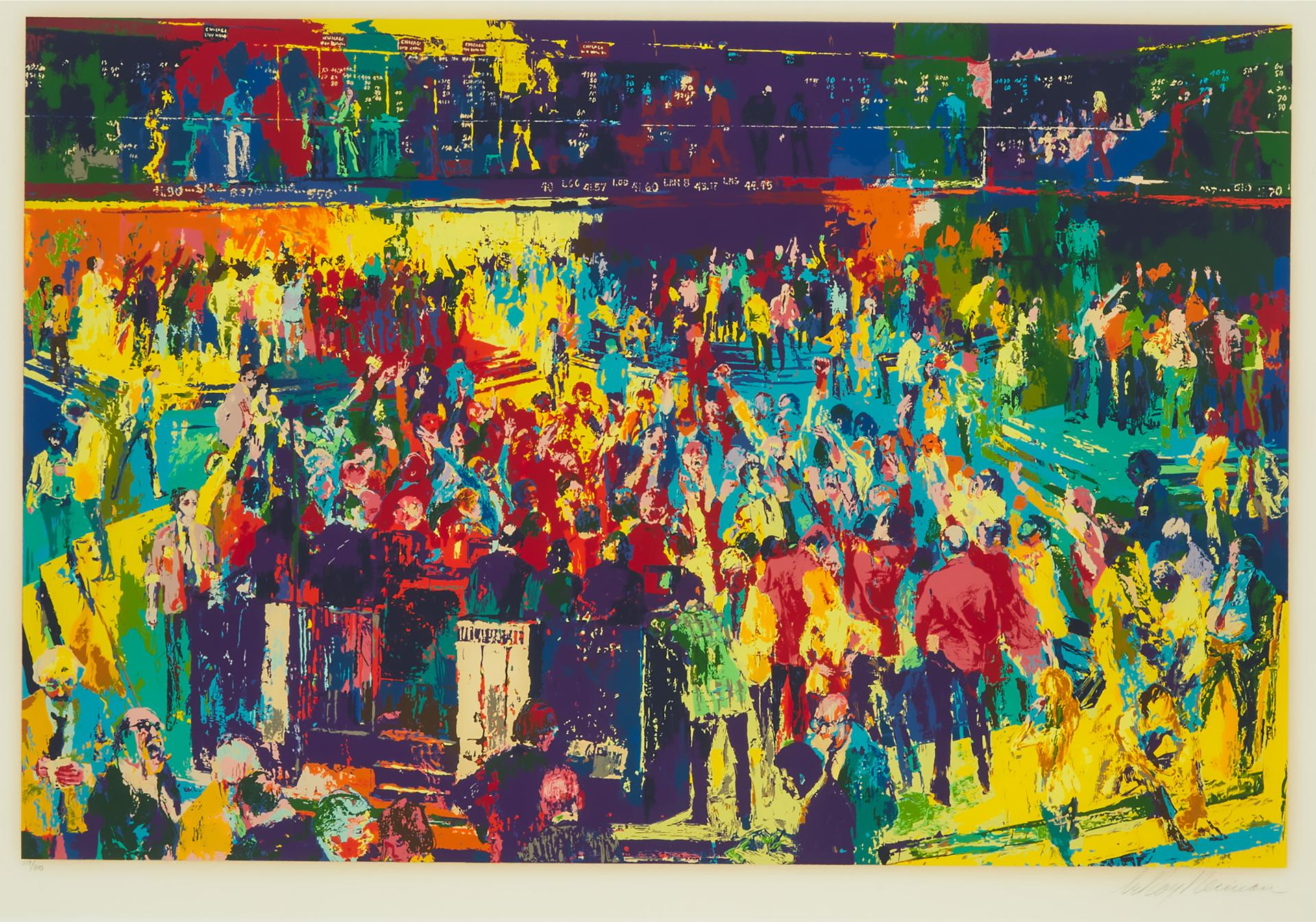 Leroy Neiman (1926-2012) - Chicago Board Of Trade, 1980