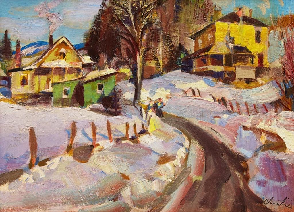 Albert Edward Cloutier (1902-1965) - St-Jovite (près lac ouimet), après midi en mars