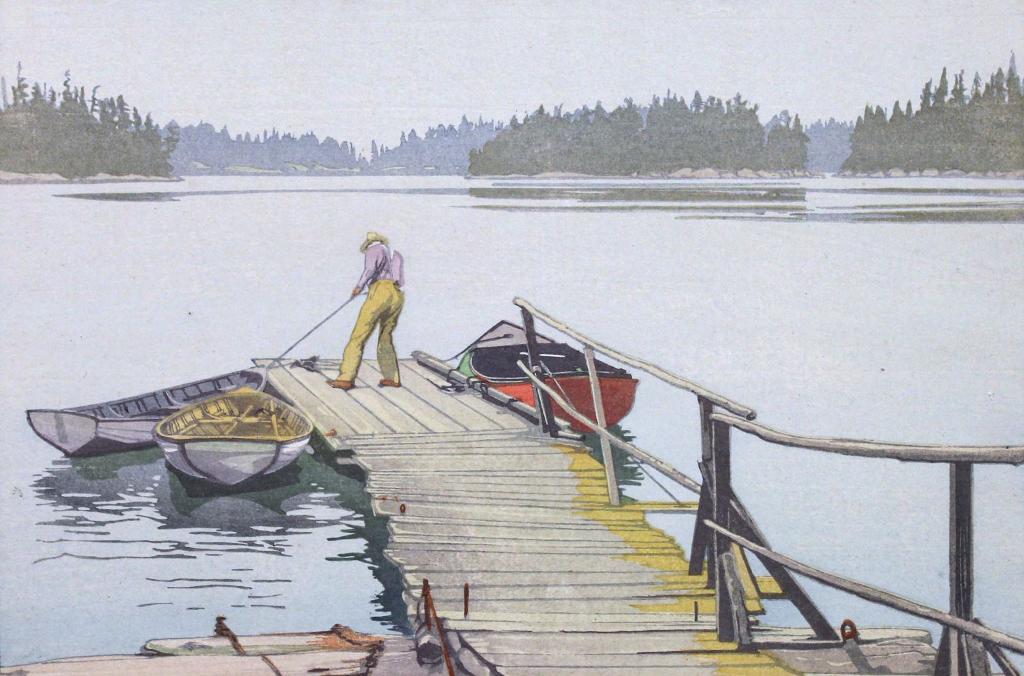 Walter Joseph (W.J.) Phillips (1884-1963) - Sharps Dock, Pender Harbour; 1952