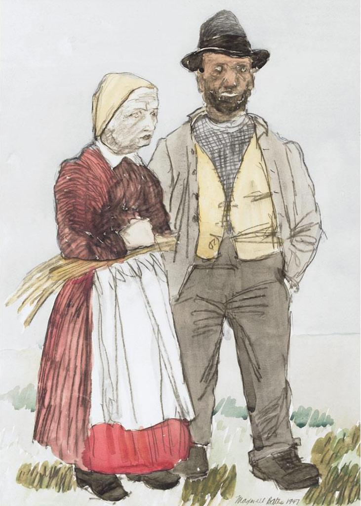 Maxwell Bennett Bates (1906-1980) - Husband And Wife