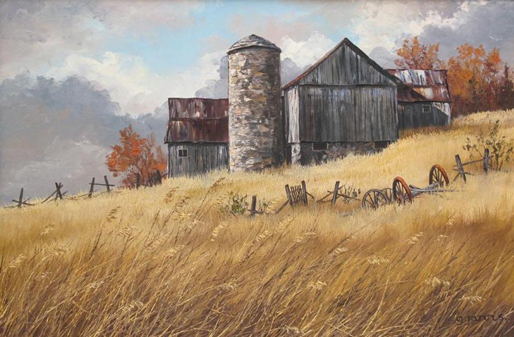 Georgia Jarvis (1944-1990) - Rustic Fall Barn
