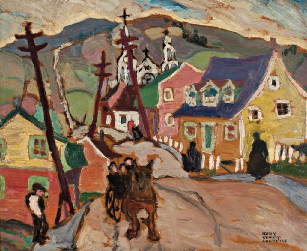 Rody Kenny Hammond Courtice (1895-1973) - Sunday Morning, Baie St. Paul