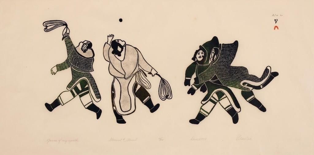 Pitseolak Ashoona (1904-1983) - Games Of My Youth; 1978