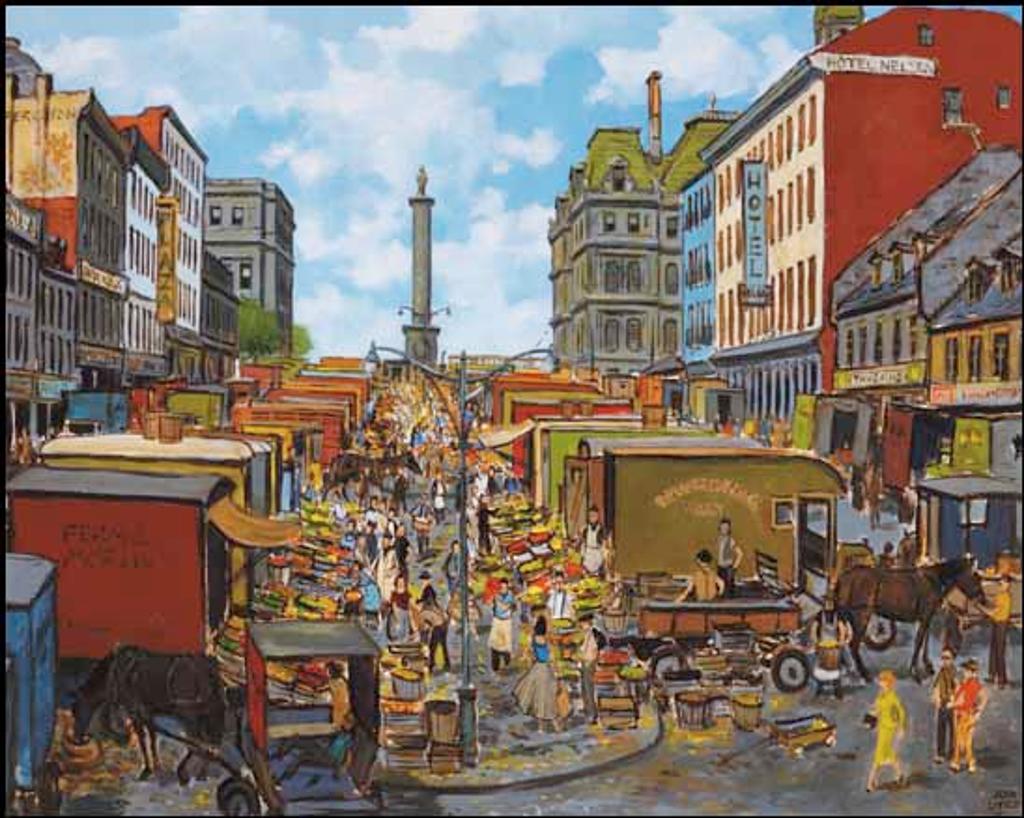 John Geoffrey Caruthers Little (1928-2024) - Market at Place Jacques-Cartier