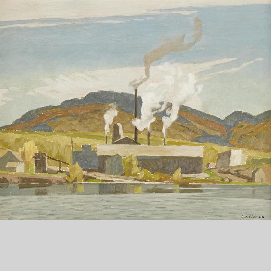 Alfred Joseph (A.J.) Casson (1898-1992) - Sawmill - Barry Bay, 1959