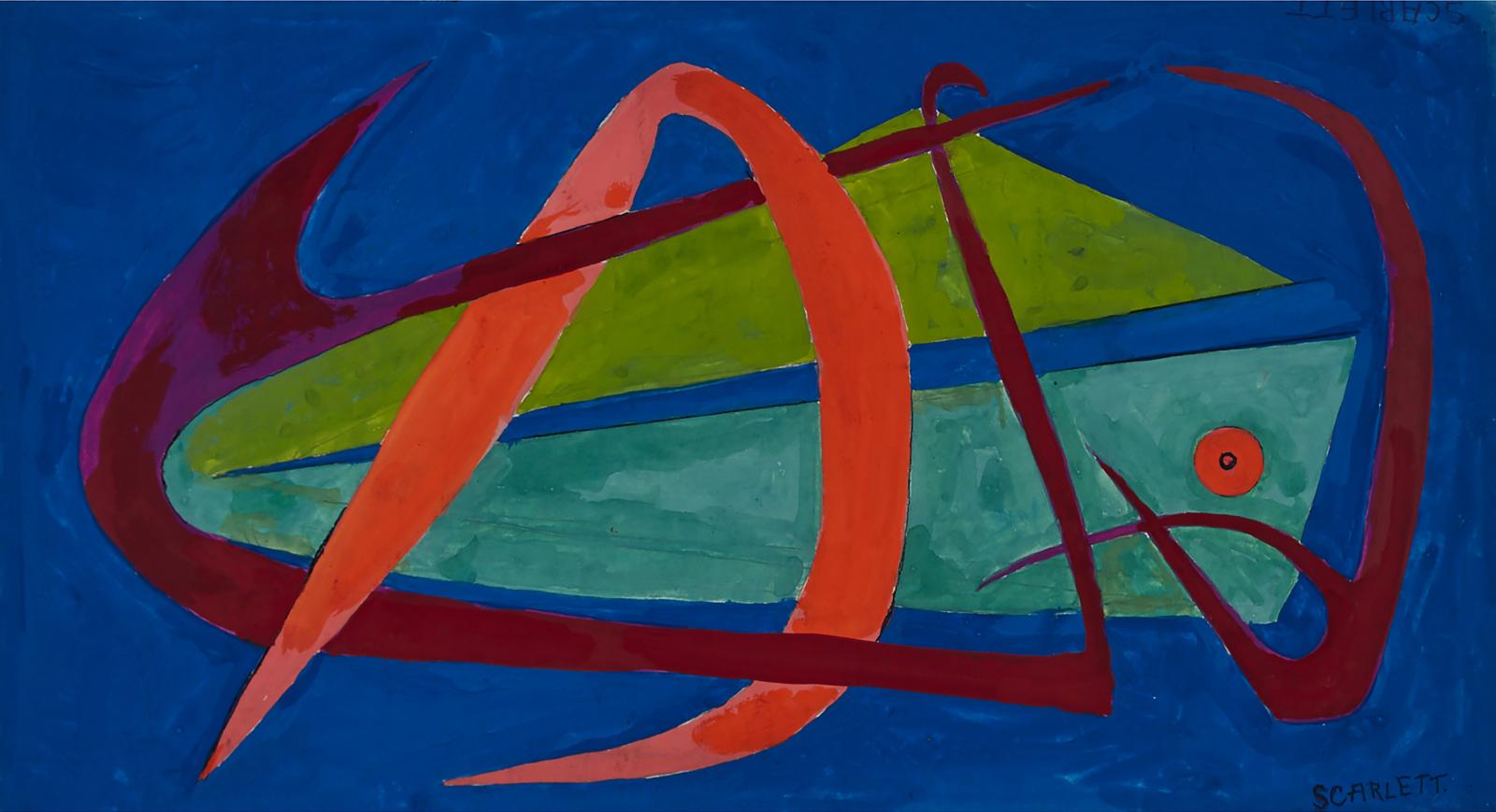 Rolph Scarlett (1889-1984) - Untitled (Blue Abstract)