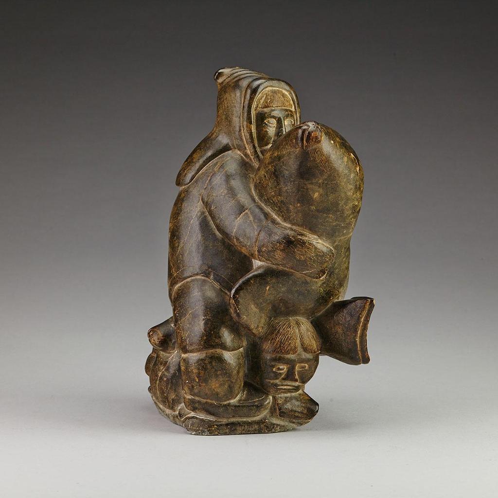 Saima Qaunnaaluk Luuku (1930) - Hunters With Seal