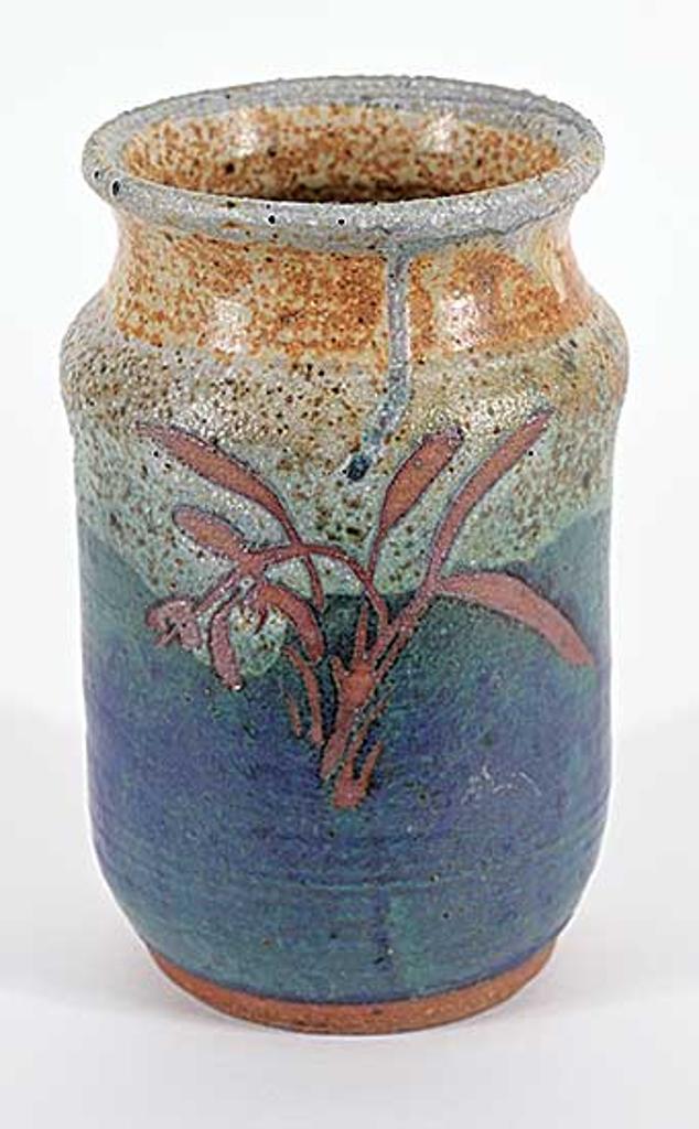 Lap Lam - Untitled - Blue Pot with Embossed Plant