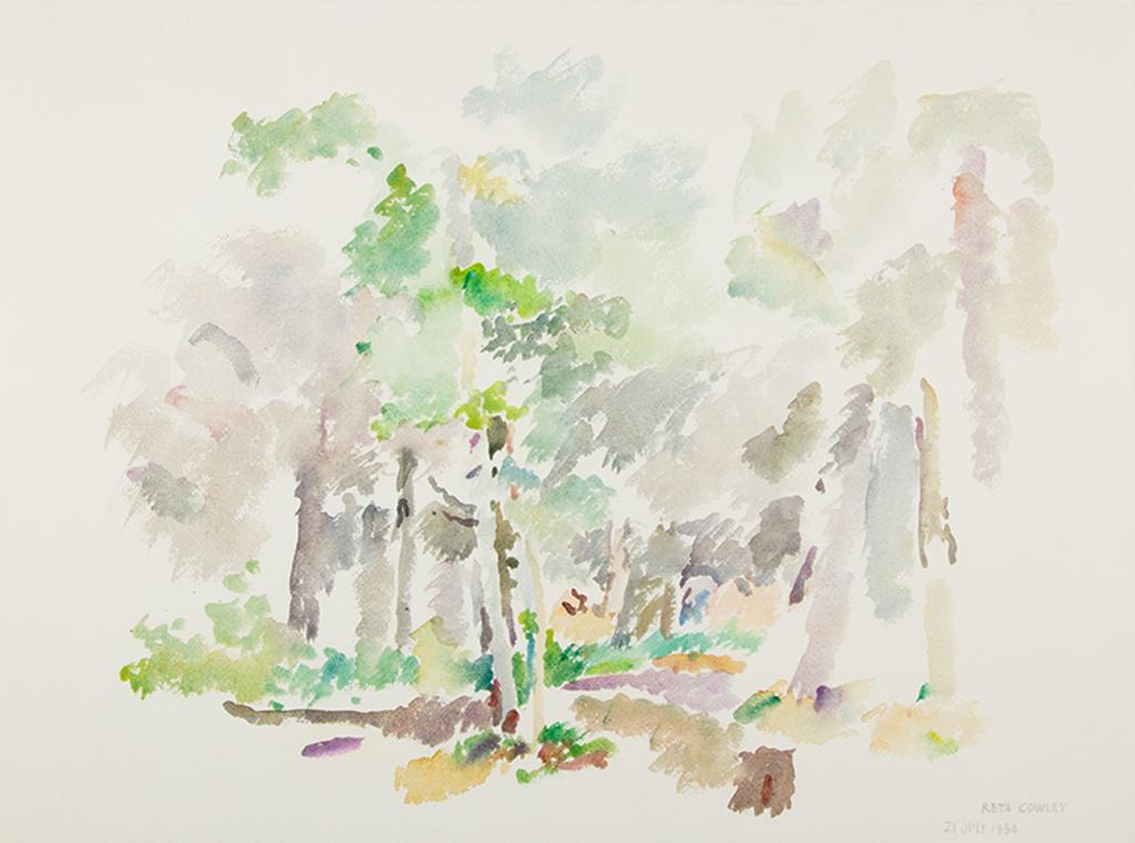 Reta Madeline Cowley (1910-2004) - In Woods Near Emma Lake