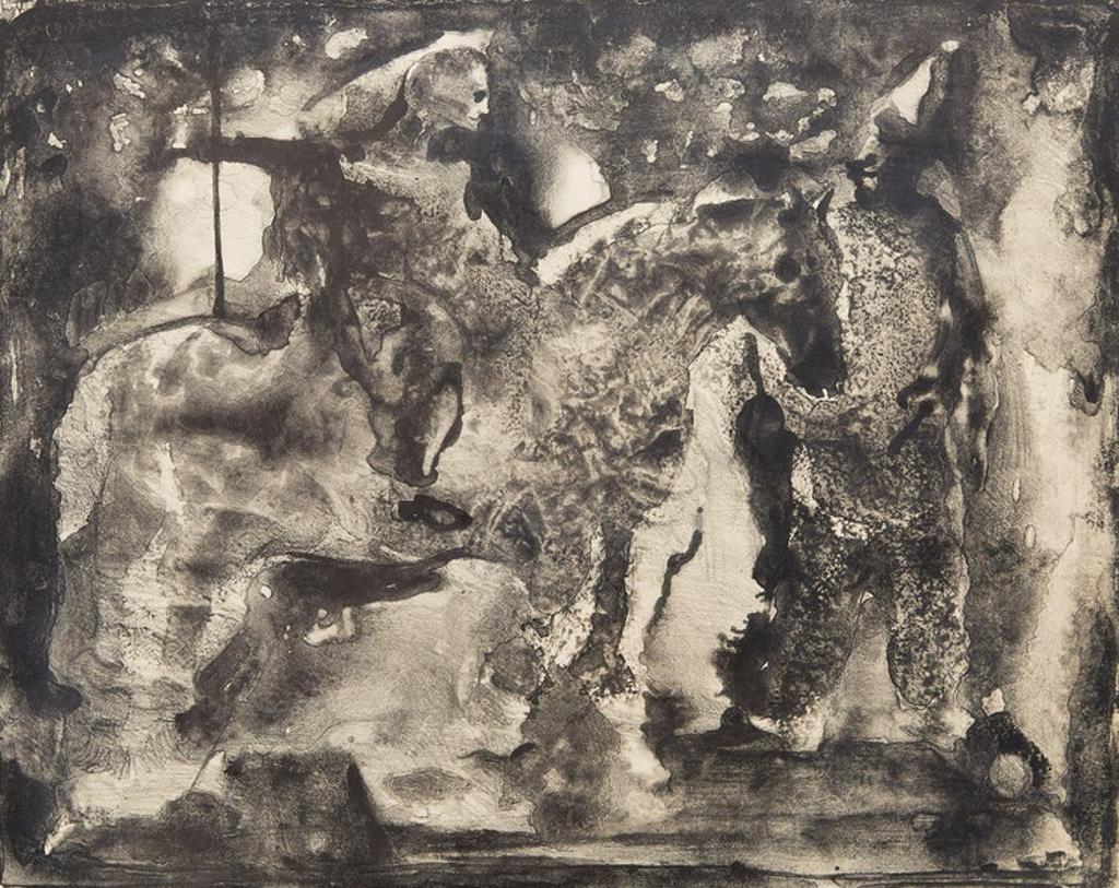 Jack Nichols (1921-2009) - Figure on Horseback