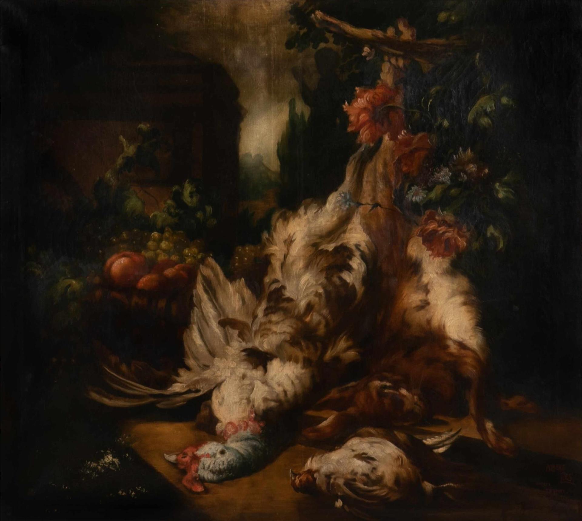 Albert Claeys (1883-1945) - D'Apres Weyninx Still Life with Game