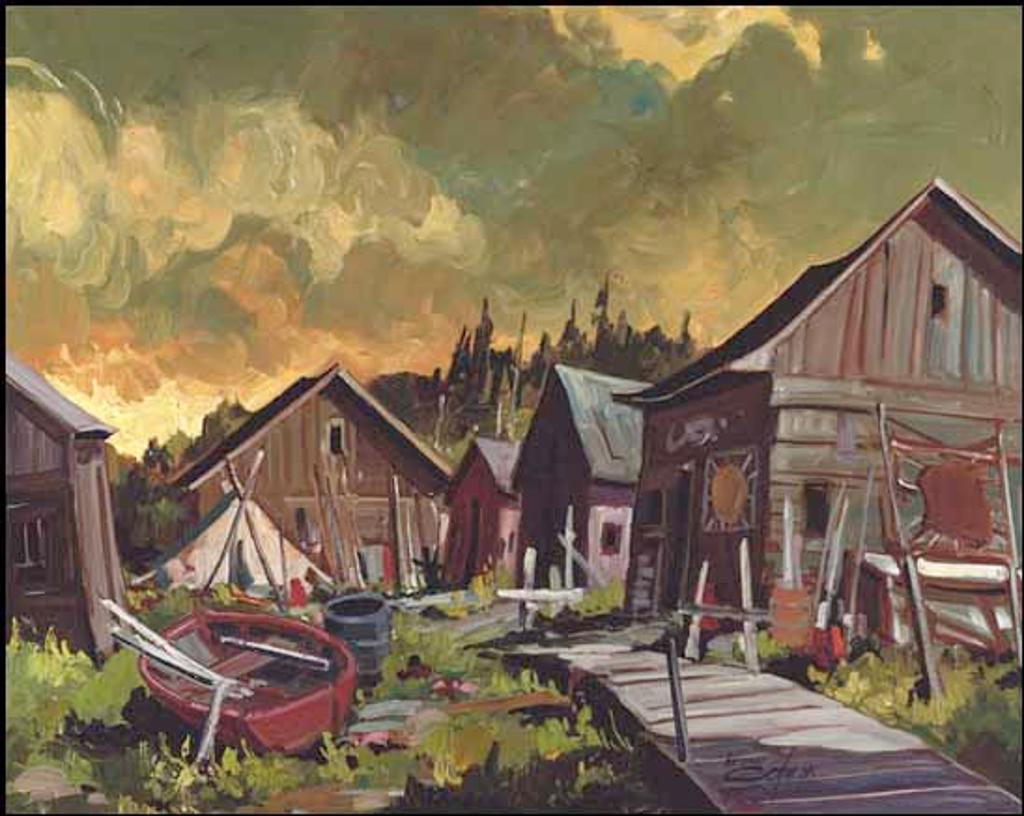 Bruno Cote (1940-2010) - Indian Village, Mingan
