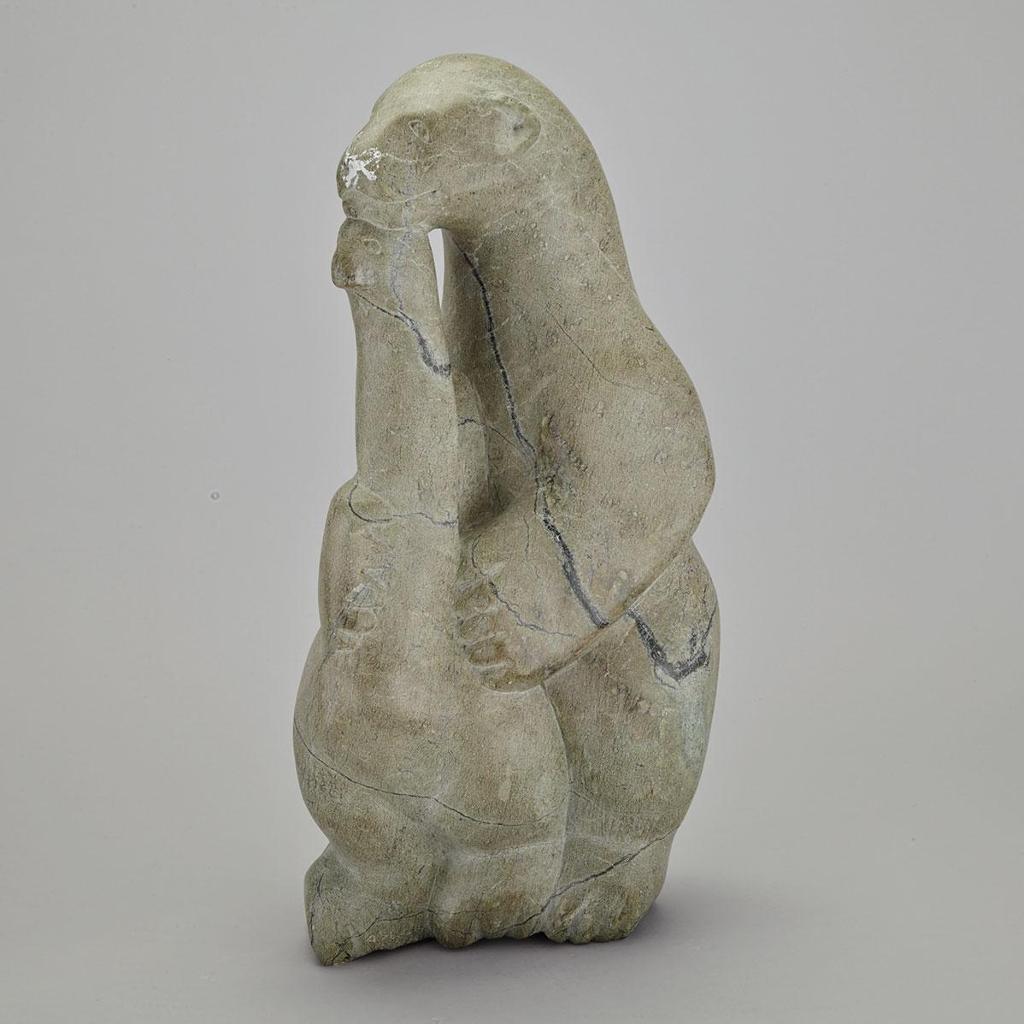 Aqjangajuk (Axangayu) Shaa (1937-2019) - Bear With Walrus