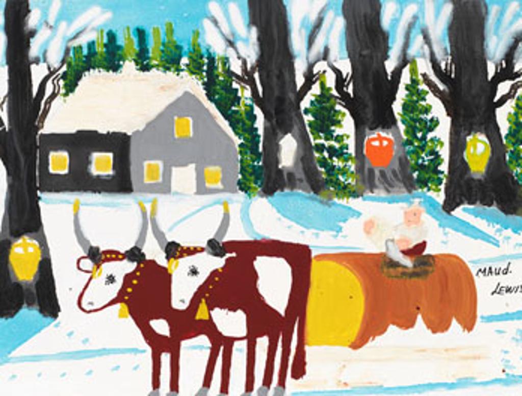 Maud Kathleen Lewis (1903-1970) - Maple Syrup Gathering