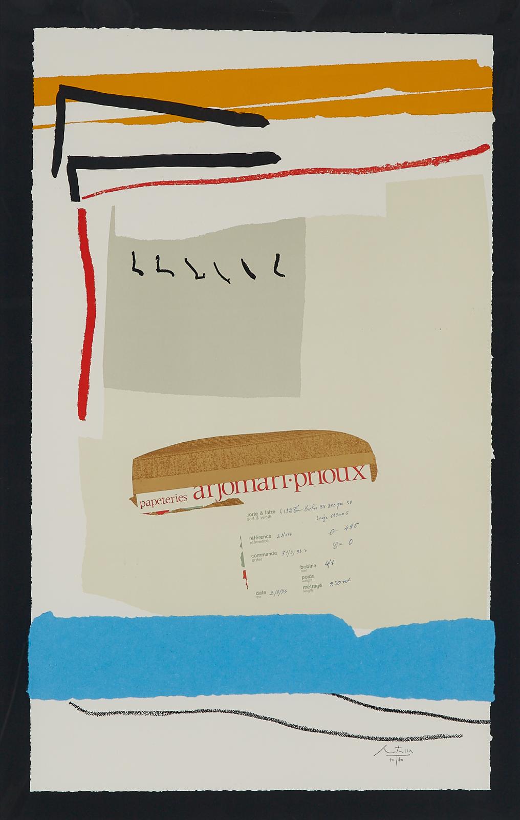Robert Motherwell (1915-1991) - America--La France Variations Iii, 1984 [belknap, 299; W.A.C., 330]