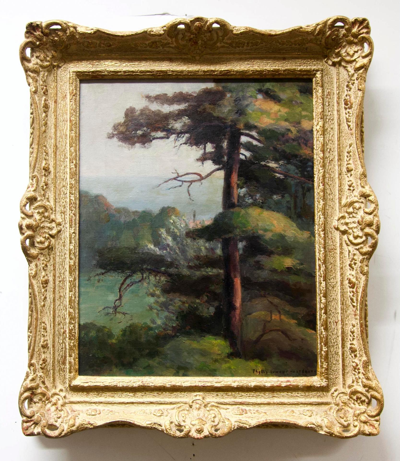 Phyllis Armour Hertzberg - View Over Golf Course And Lake From