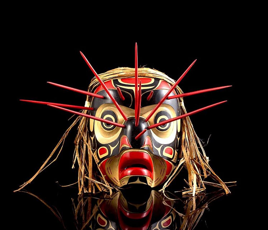 Tom Patterson (1962) - a carved and polychromed Bee mask