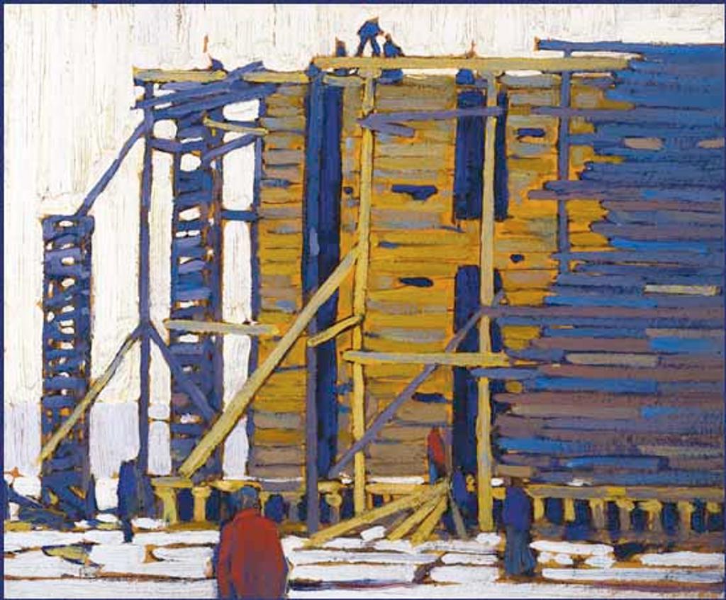 Lawren Stewart Harris (1885-1970) - Building the Ice House, Hamilton