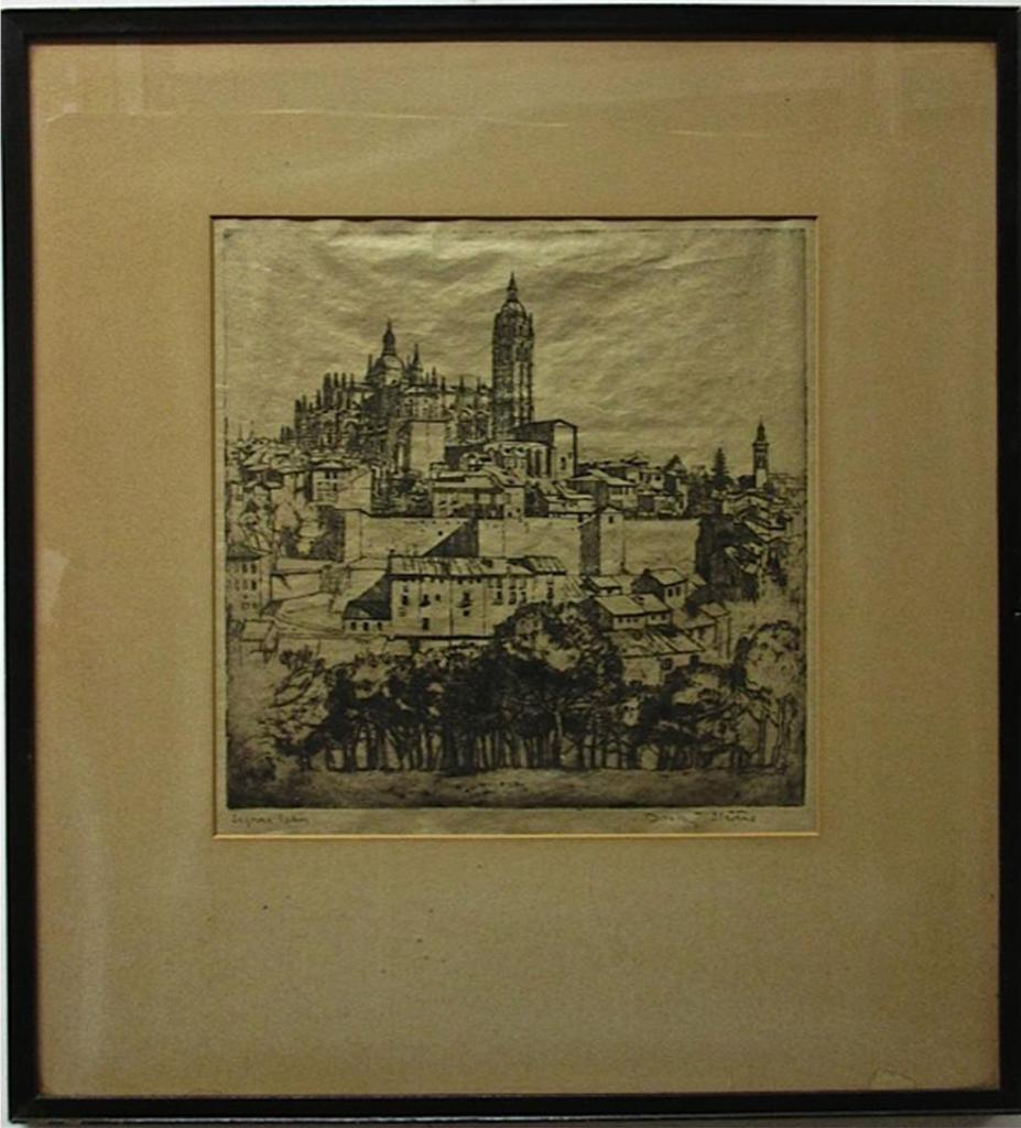 Dorothy Austin Stevens (1888-1966) - Segovia, Spain; Untitled (Under The Arch)