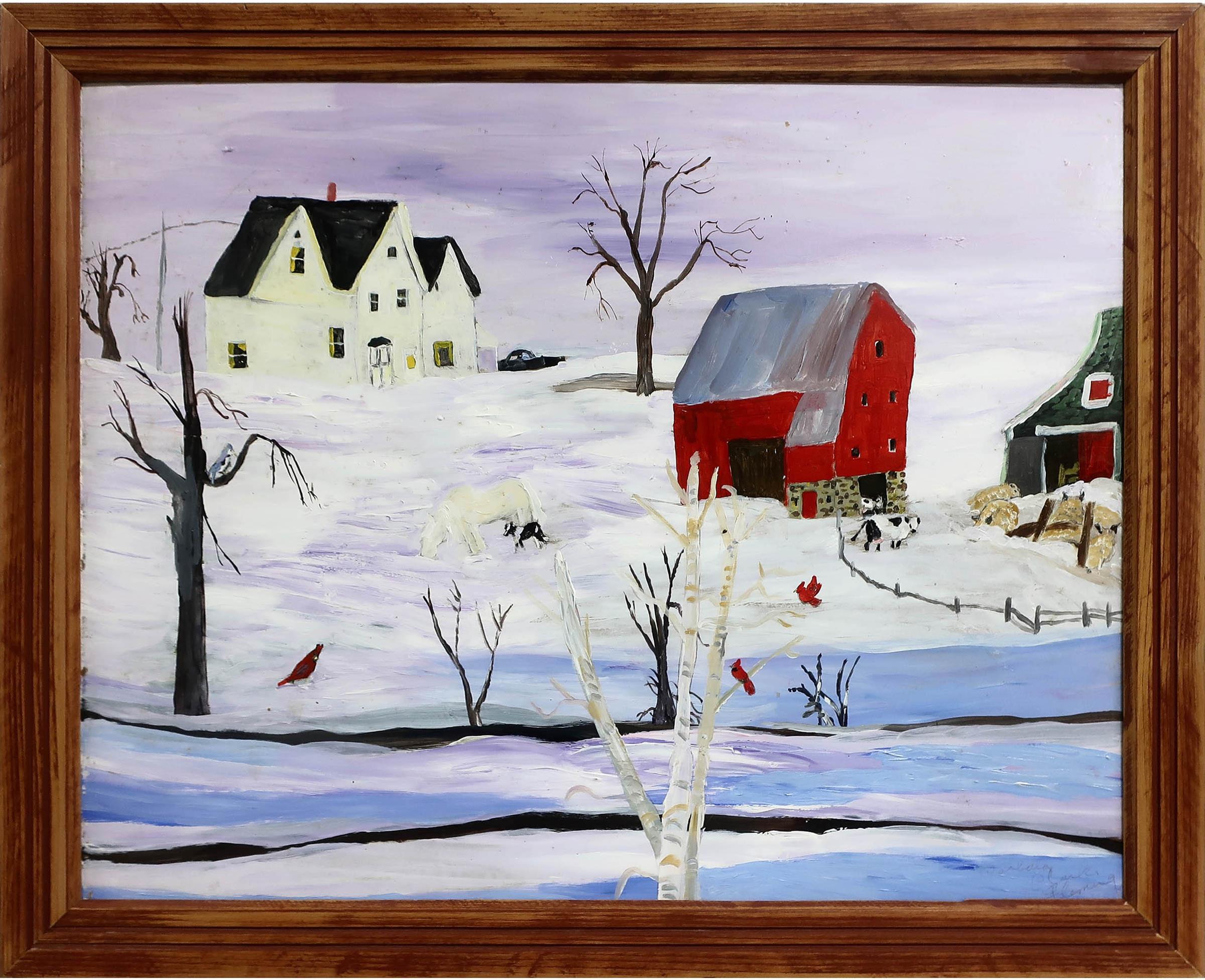 Barbara Clark Fleming (1939) - Farm In Winter