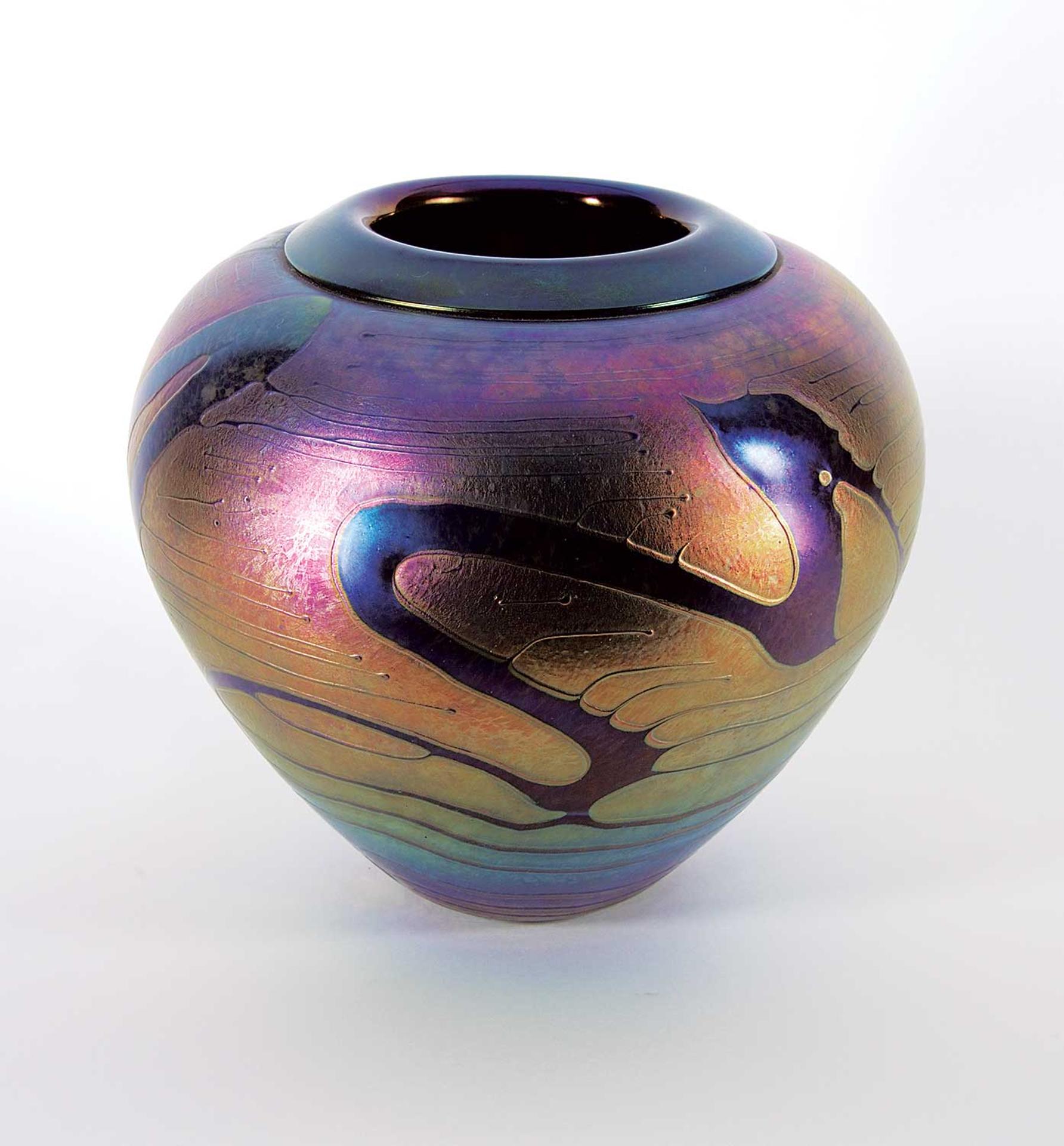 James [Jim] Norton - Gestural Iridescent Vessel