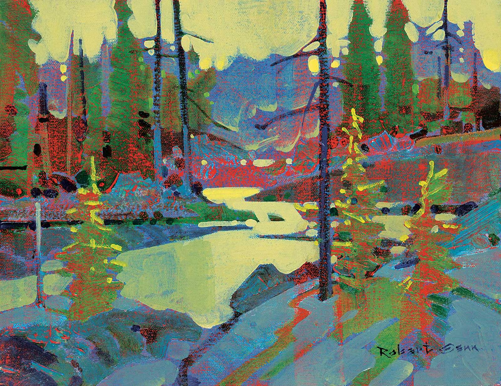 Robert Douglas Genn (1936-2014) - Quiet Pond, Contraluz