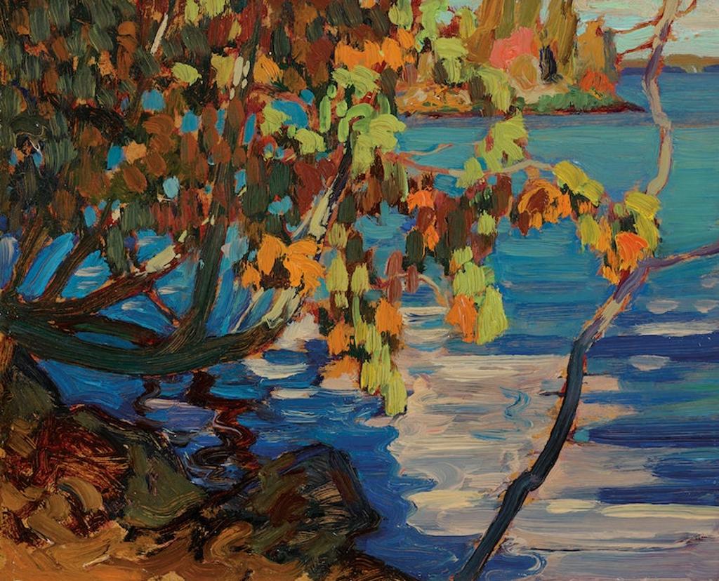 James Edward Hervey (J.E.H.) MacDonald (1873-1932) - Cedars, Little Turtle Lake, 1922